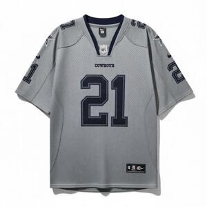 Dallas Cowboys Ezekiel Elliott #21 Nike Jersey Mens Size 40 MED On Field Gray